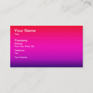 Carte De Visite Spectre des couleurs horizontales - 4