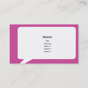 Carte De Visite Speechbox - affaires