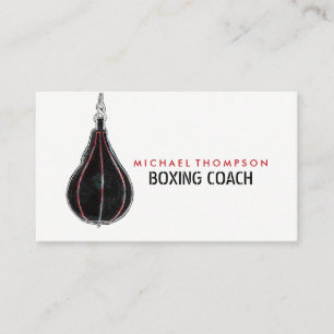 Carte De Visite Speed Ball, Boxer, Boxer Trainer