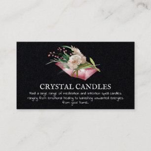 Carte De Visite Spell d'intention de bougie cristal