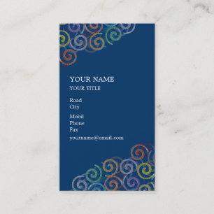 Carte de visite spirale