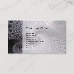 Carte De Visite Spirales sans fin - Art Fractal