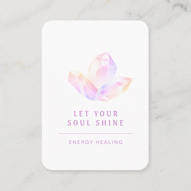 Carte de visite spirituel Energie Heiler Reiki (Devant)