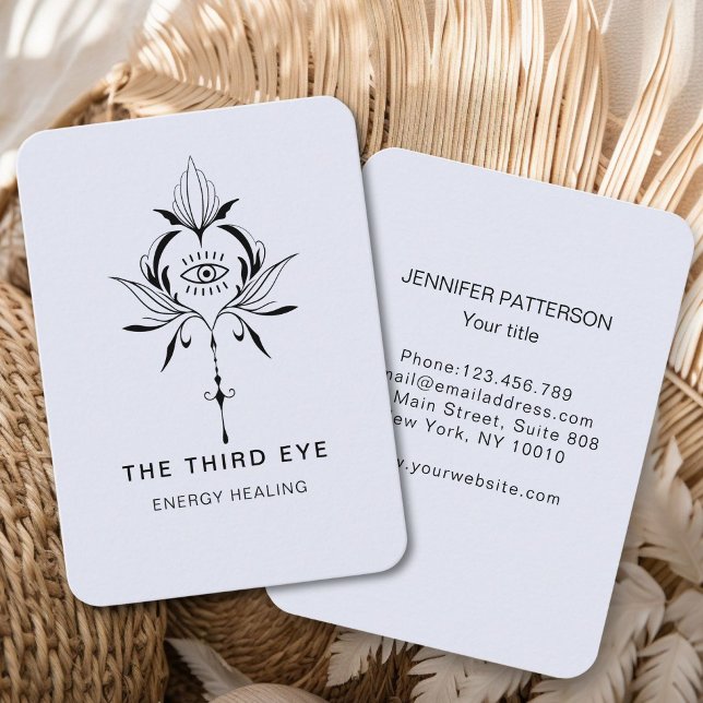 Carte de visite spirituel Energie Heiler Reiki (Energie Heiler Reiki Spiritual Business Card)