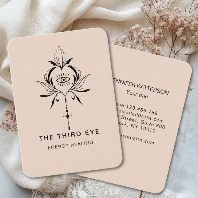 Carte de visite spirituel Energie Heiler Reiki (Energie Heiler Reiki Spiritual Business Card)