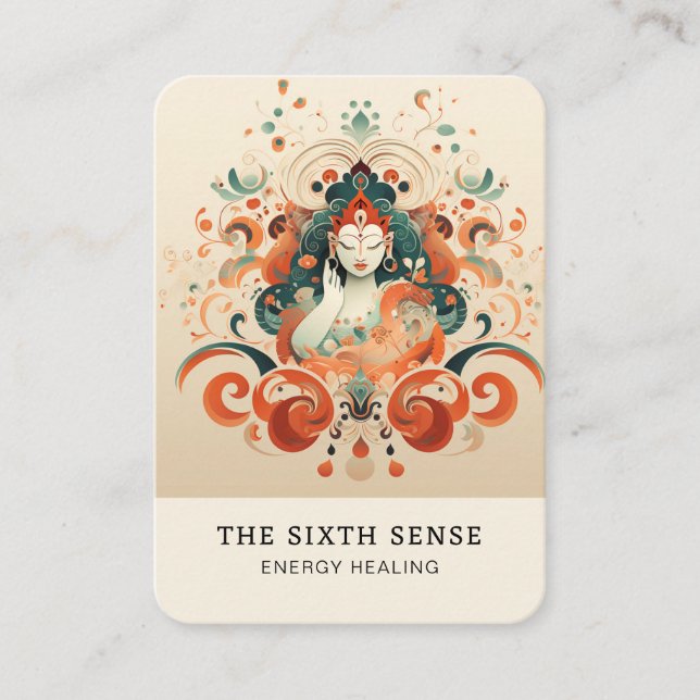 Carte de visite spirituel Energie Heiler Reiki (Devant)