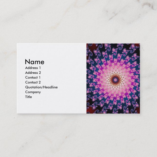 Carte De Visite Spirographe (Devant)