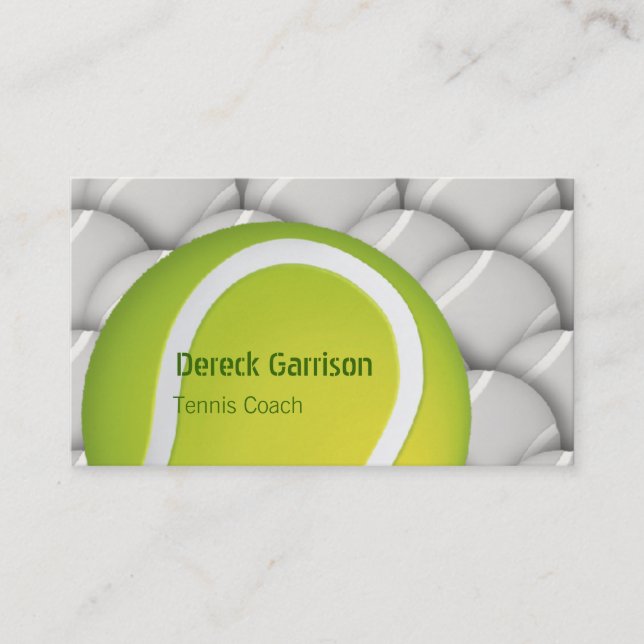Carte De Visite Sport du car | de Tenis (Devant)
