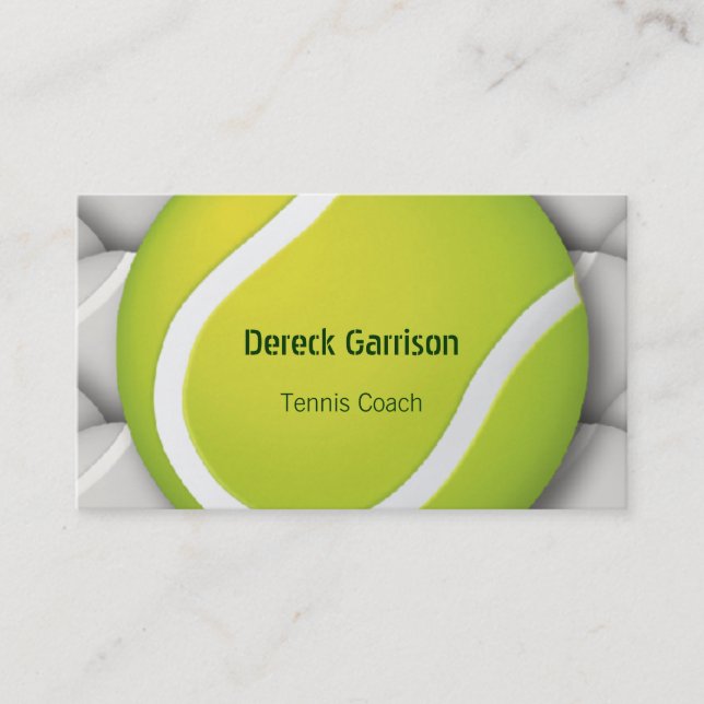 Carte De Visite Sport du car | de Tenis (Devant)
