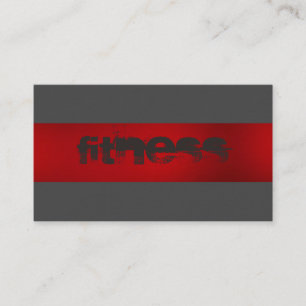 Carte de visite sport ultra-épais Red Grey