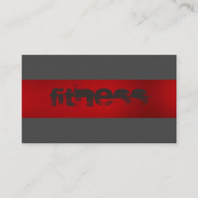 Carte de visite sport ultra-épais Red Grey (Devant)