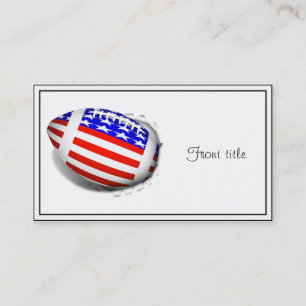 Carte De Visite Sports de football patriotique