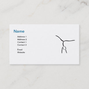 Carte De Visite Sports - gymnastique - affaires