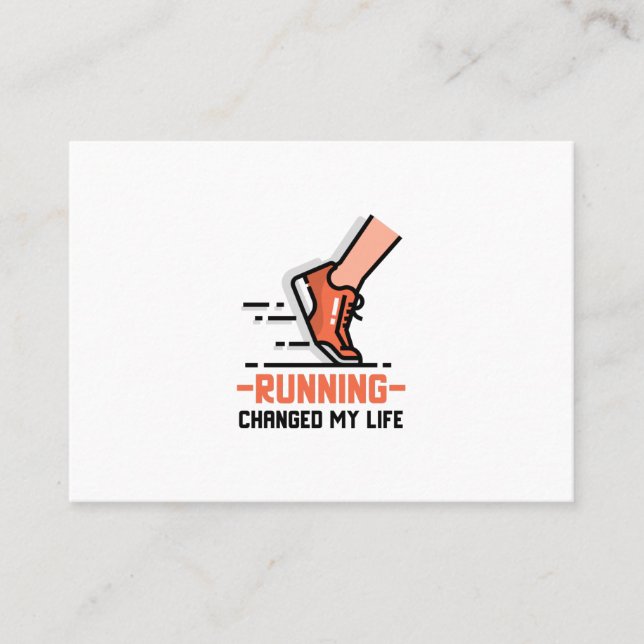 Carte De Visite sports pour coureurs (Devant)