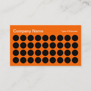 Carte De Visite Spots - Noir et Orange