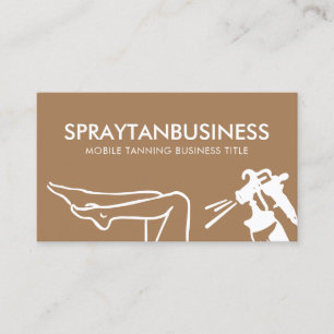 Carte De Visite Spray Brown Tan pour le corps moderne