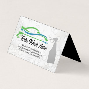 Carte De Visite Spray de nettoyage automatique   Bulles de savon