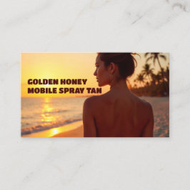 Carte De Visite Spray mobile QR personnalisé bronzage