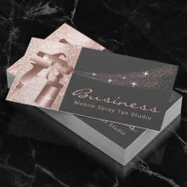 Carte De Visite Spray Tan Blush Rose or aérographe Tanning