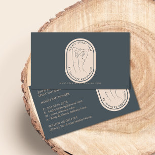 Carte De Visite Spray Tan Femme Corps de la peau marine Beige