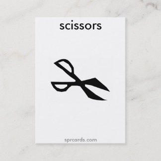 Carte De Visite sprcards-scissorscard