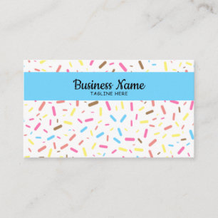 Carte De Visite Sprinkerie colorée simple Confectionery Crème glac