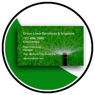 Carte De Visite Sprinteur De Pelouse Et Services D'Irrigation