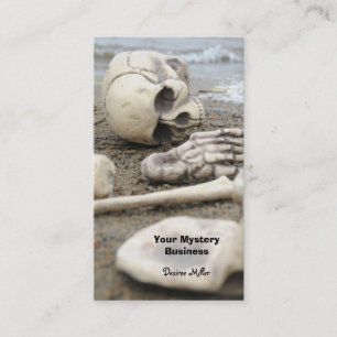 Carte De Visite Squelette gothique sur la plage