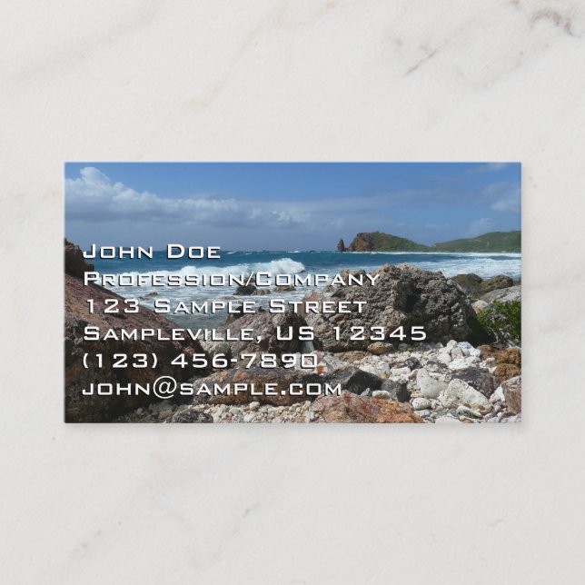 Carte De Visite St. Thomas Rocky Beach (Devant)