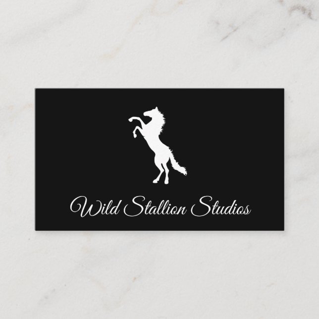 Carte De Visite Stallion sauvage (Devant)