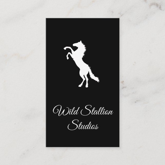Carte De Visite Stallion sauvage 2 (Devant)