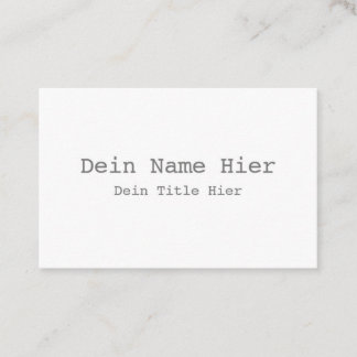 Carte De Visite Standard, 8,5 x 5,5 cm