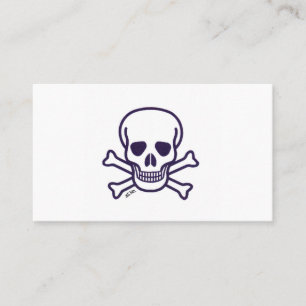 Carte de visite standard blanche Skull n Bones