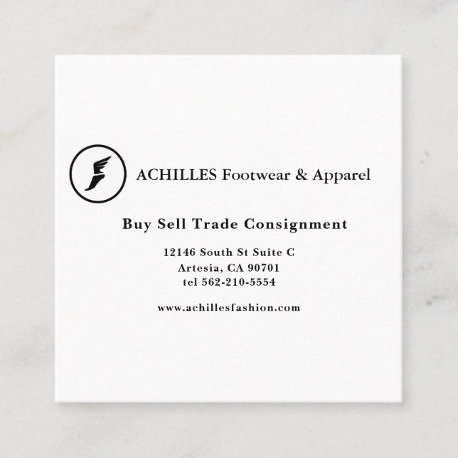 Carte de visite standard de 3,5 pouces x 2,0 pouce (Devant)