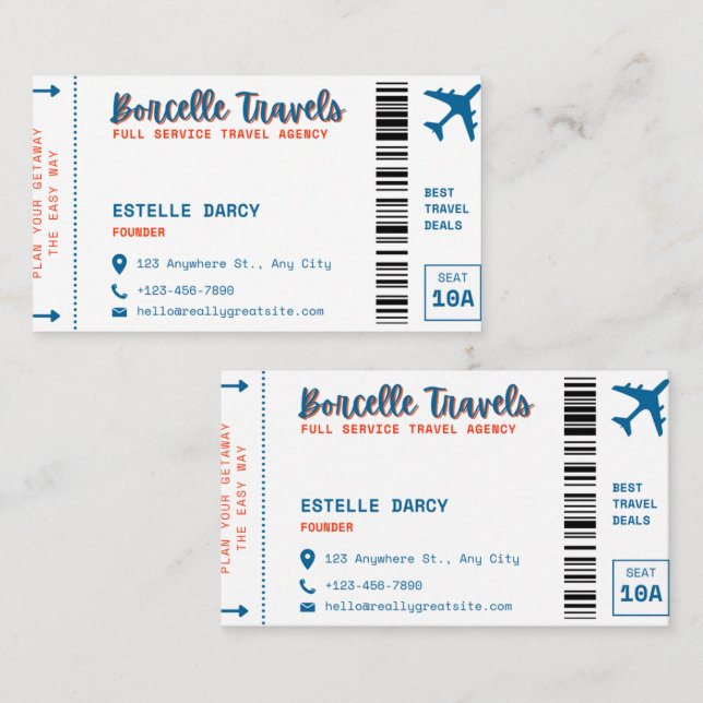 Carte de visite standard de 3,5 pouces x 2,0 pouce (Devant / Derrière)