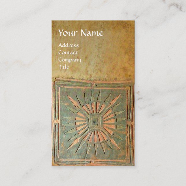 CARTE DE VISITE STAR DU MATIN, MONOGRAM (Devant)