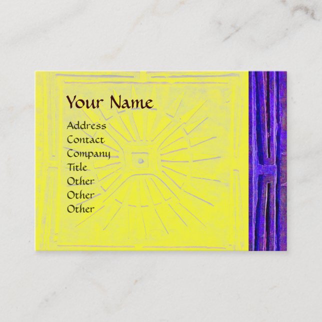 CARTE DE VISITE STAR DU MATIN, MONOGRAM (Devant)