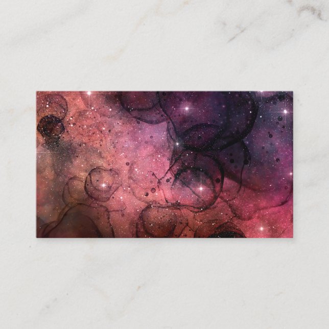 Carte De Visite Starry Stars Espace Galaxy Motif Espace extra-atmo (Devant)