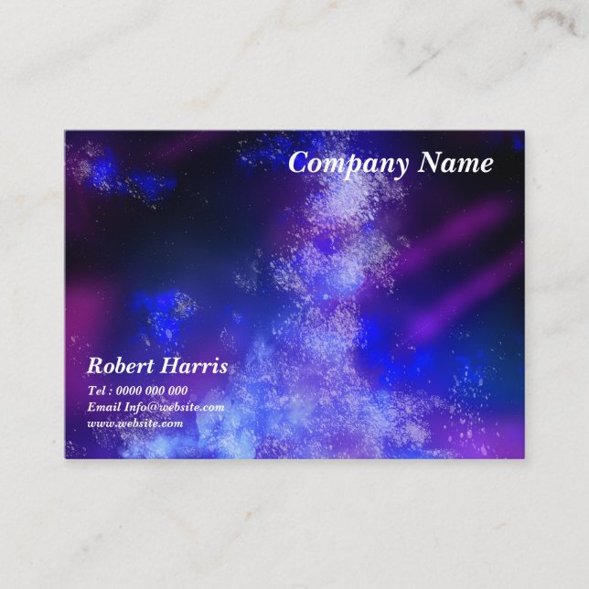 Carte De Visite Stars Ciel nocturne Midnight Rose Flare (Devant)