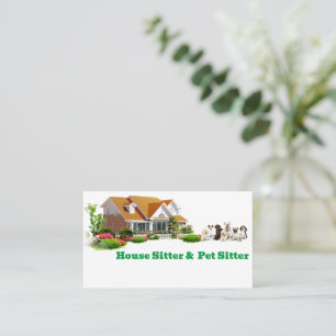 Carte De Visite Station de travail et baby-sitter