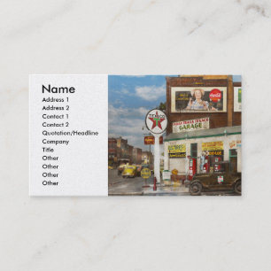 Carte De Visite Station service - station service 1940 de pistes