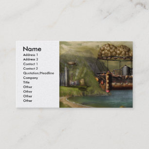 Carte De Visite Steampunk - Dirigeable - L'Arche de Noé originale