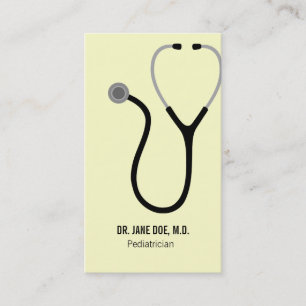 Carte De Visite Stéthoscope de DM de docteur en médecine