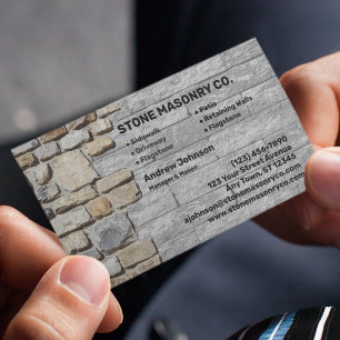 Carte De Visite Stone Masonry Company