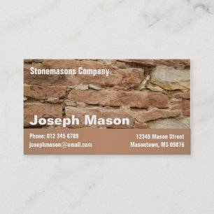 Carte De Visite stonemason