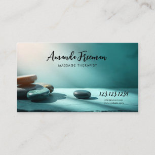 Carte De Visite Stones Zen Stones empilées Massage