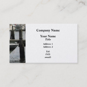 Carte De Visite Stormy Day at the Harbour Essex CT - Platinum