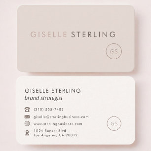 Carte De Visite Stratège de Marque Féminine Professionnelle