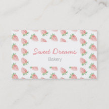 Strawberry business card