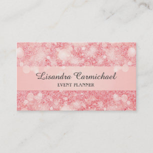 Carte de visite Strawberry Ice Bokeh